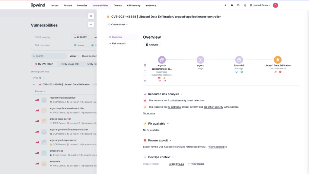 Security configurations across the Kubernetes environment, showing compliance for components like ectd