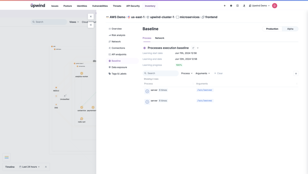 Baselines for prioritizing workload anomalies in container security