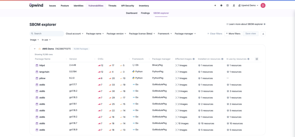 This SBOM Explorer tracks and verifies that dependencies in operation align with those documented in SBOMs, flagging drift, changes, or misconfigurations that could lead to compliance issues