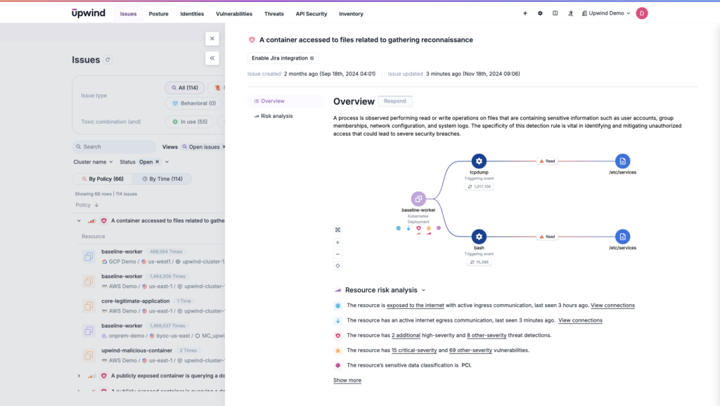 MITRE ATTACK maps behaviors, but doesn't offer deep visibility, behavioral analysis, and response capabilities across cloud environments 