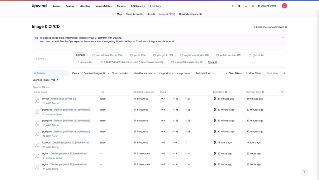 Multi-cloud image scanning in a comprehensive CNAPP ensures container image security 