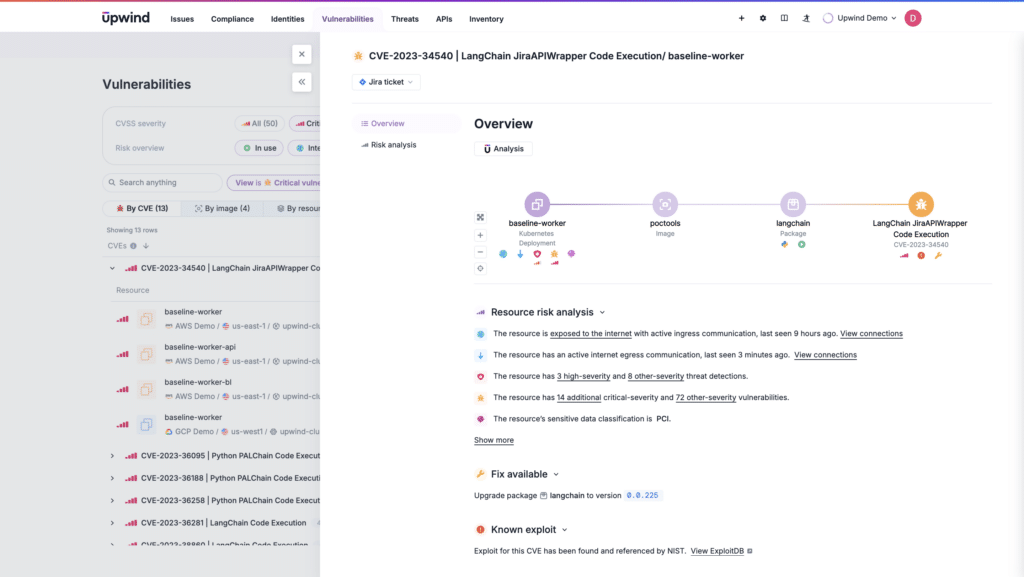 Use behavioral analysis and analytics to evaluate vulnerabilities scanned in context, factoring in asset criticality, network exposure, and known exploits
