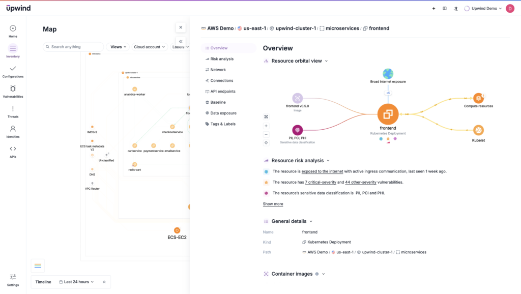 To manage infrastructure vulnerabilities, continuously monitor the cloud infrastructure supporting Kubernetes environments — like this exposed node identified and ready to remediate for a more secure ecosystem.
