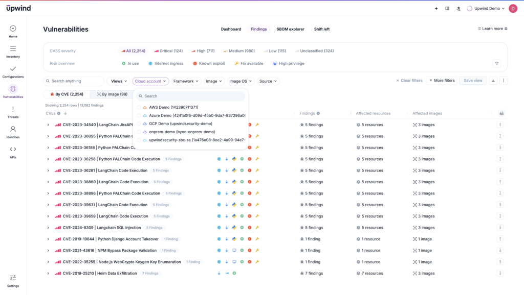 A cross-cloud view of assets simplified vulnerability management in an environment that’s distributed and where visibility has traditionally been interrupted.