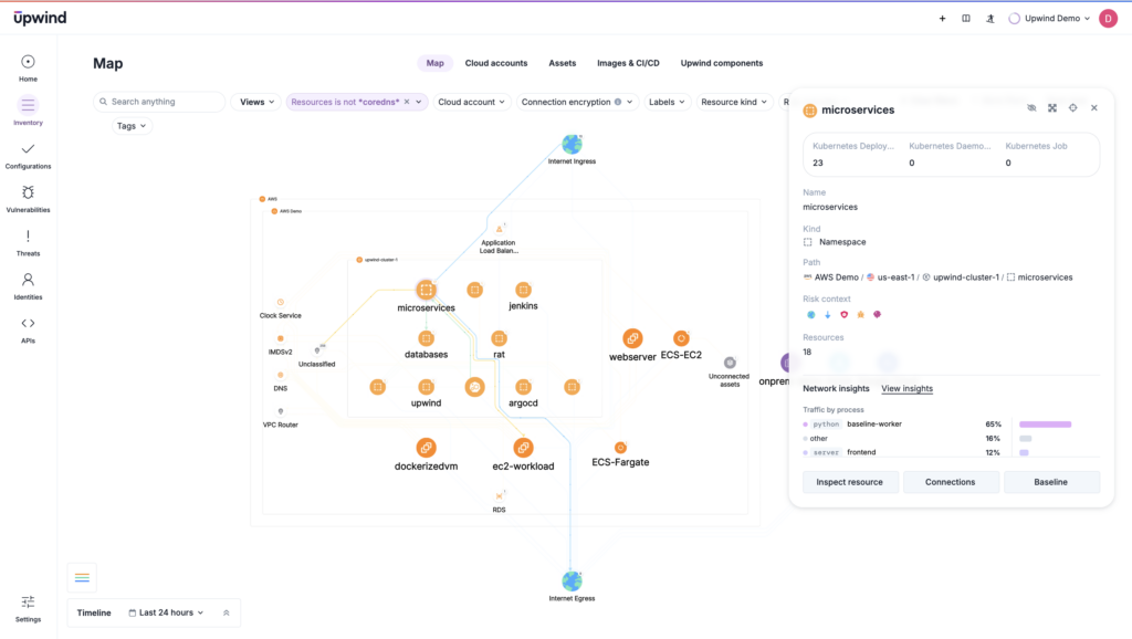 A CNAPP aggregates data like a SIEM, but it focuses on cloud-native and containerized environments where applications are deployed and destroyed on demand, with specialized visibility into modern technologies like microservices. While some SIEMs integrate with container security tools to expand their visibility, they are typically not as specialized in container-specific threats.
