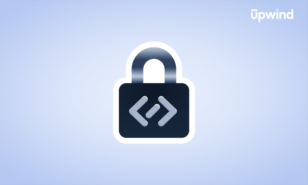 A padlock icon entwined with a code symbol signifies secure coding practices. The phrase What is Secure Coding? hovers in the top right corner against a backdrop that gently shifts from light to dark blue, offering a visual journey into the world of protected programming.